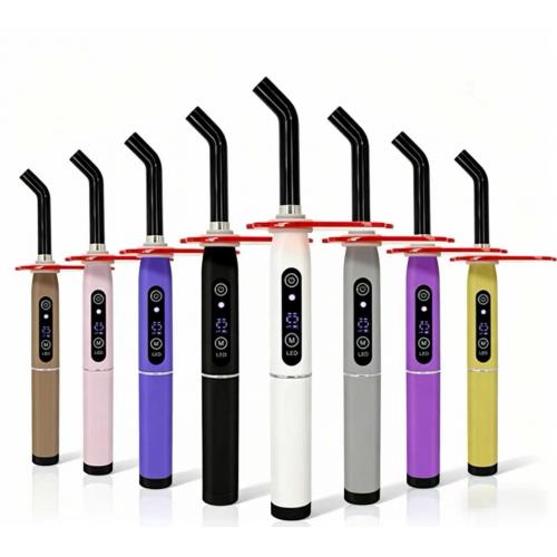 歯科用LED光重合器 照射器1秒硬化800～2400mW多彩カラー(充電・直挿し両用）